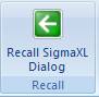 Recall Sigmaxl Dialog