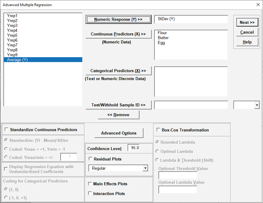 Advance multiple Regression