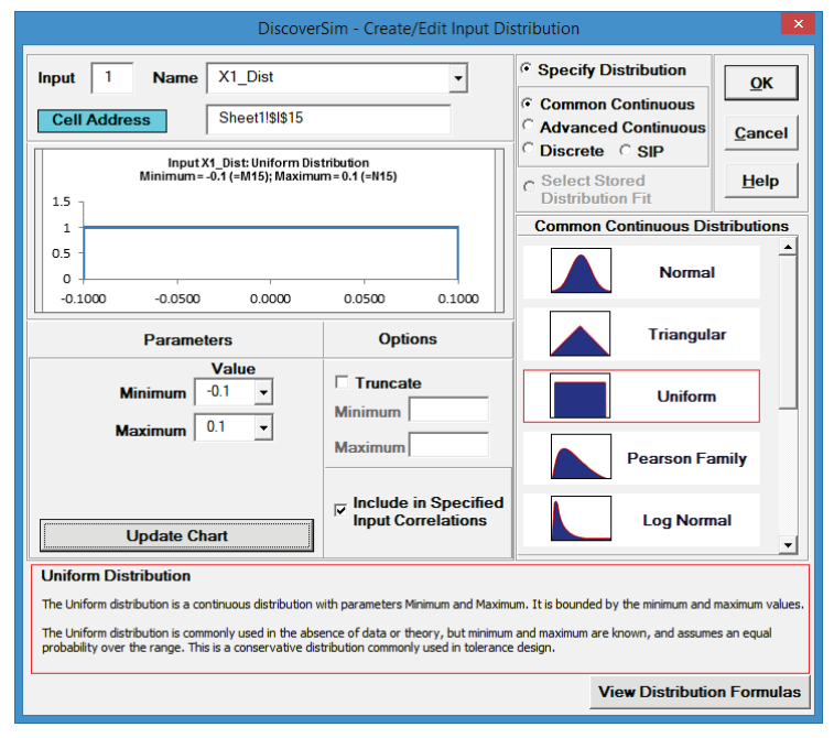Create DiscoverSim Input Distribution