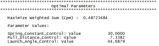DiscoverSim Optimal Parameters