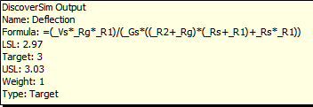 DiscoverSim Output Formula