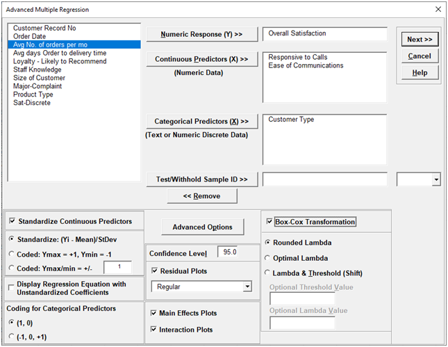 Multiple Regression Model