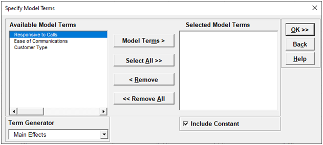 Multiple Regression Model