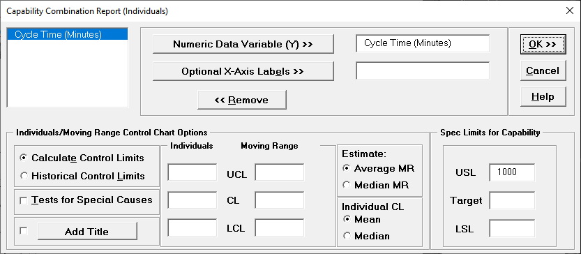 Histogram Descriptive Statistics