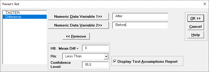 Paired t-Test