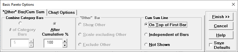 Basic Pareto Options