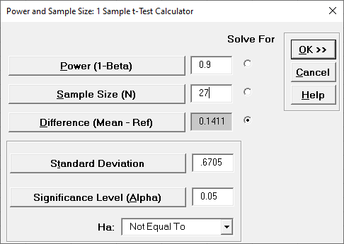 Power and Sample Size Calculator